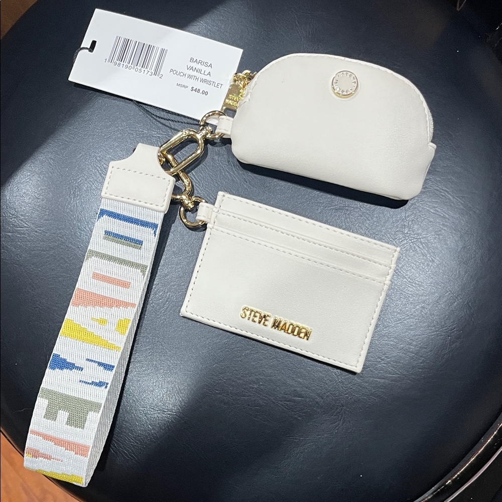 Steve Madden Barisa Vanilla Pouch with Wristlet